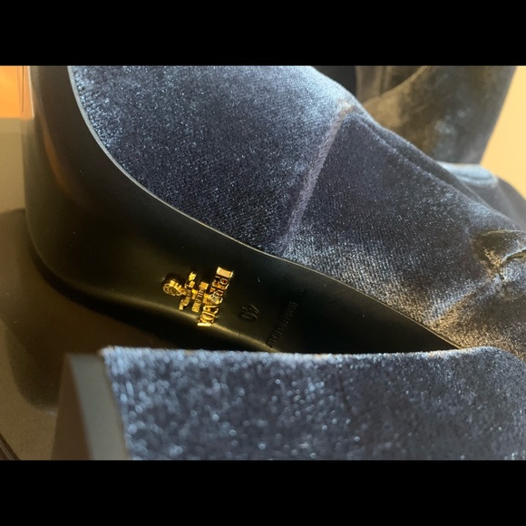 Prada Calzature Donna Velvet Velluto Stretch Bootie - Picture 7 of 11